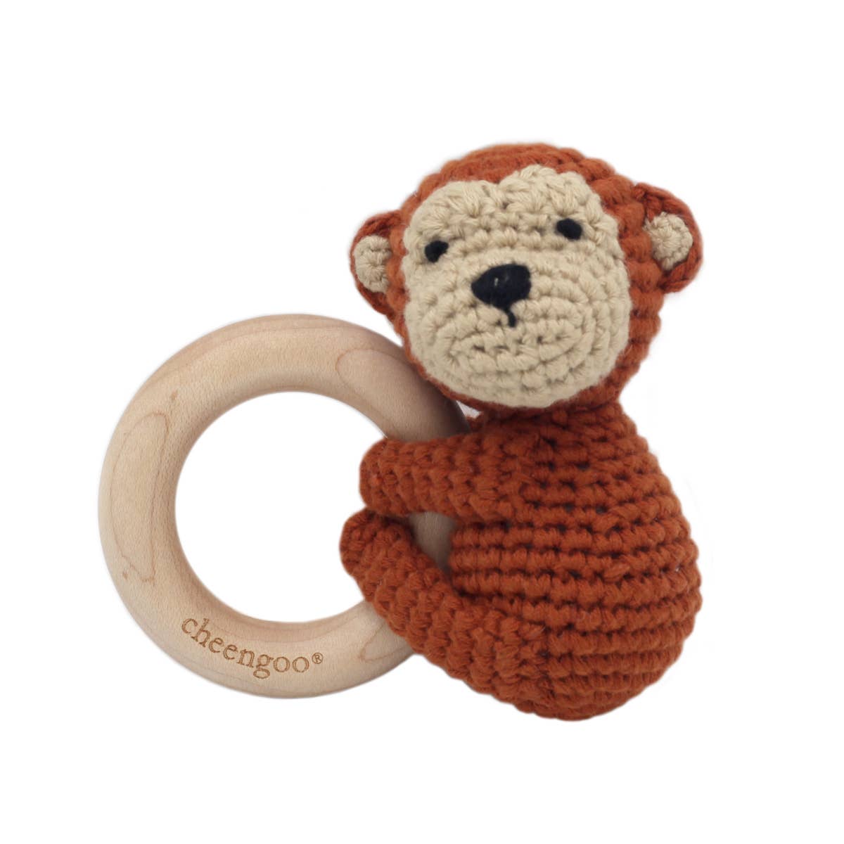 LittleCuddlers Monkey Teething Rattle