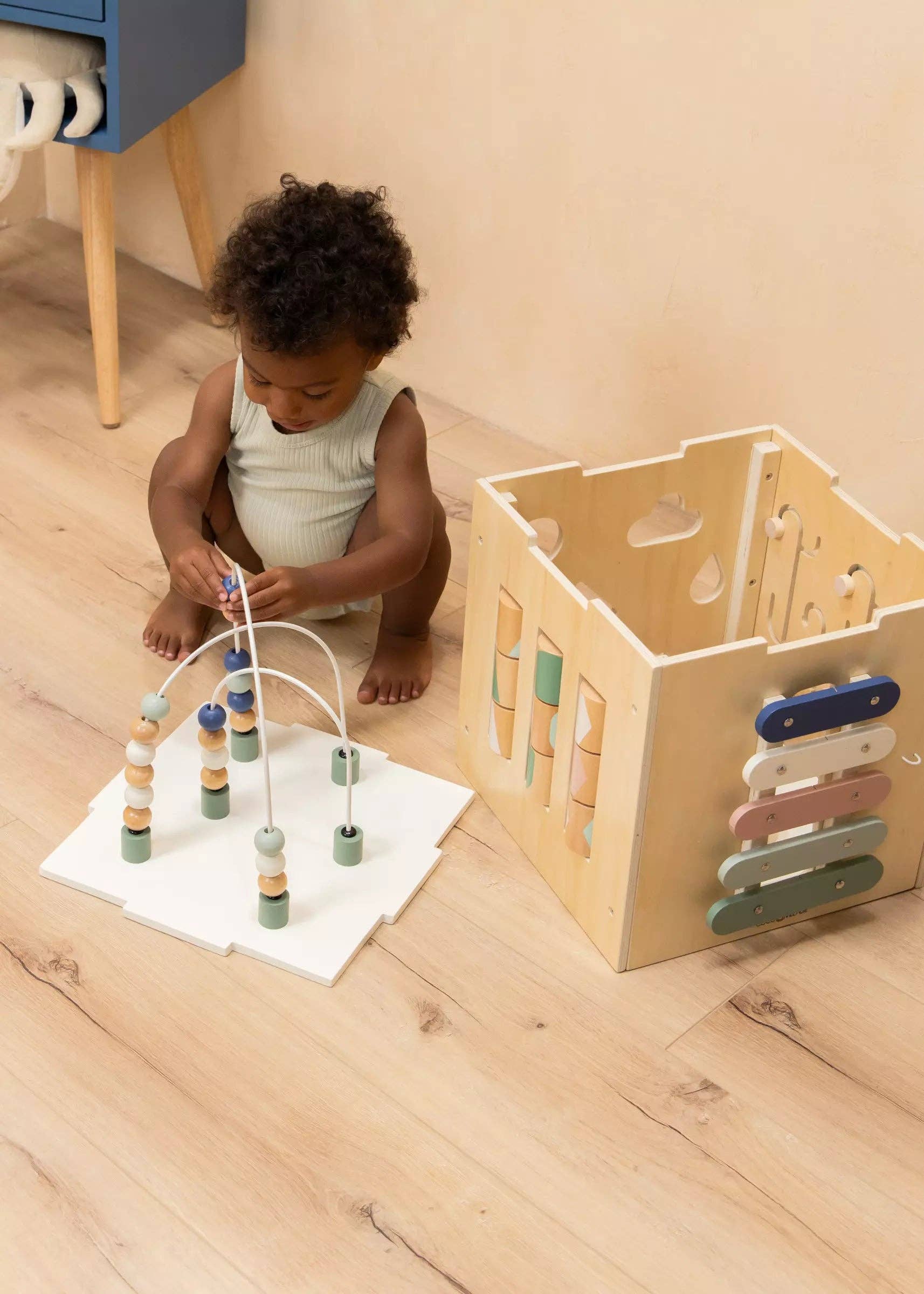 Wooden Activity Cube