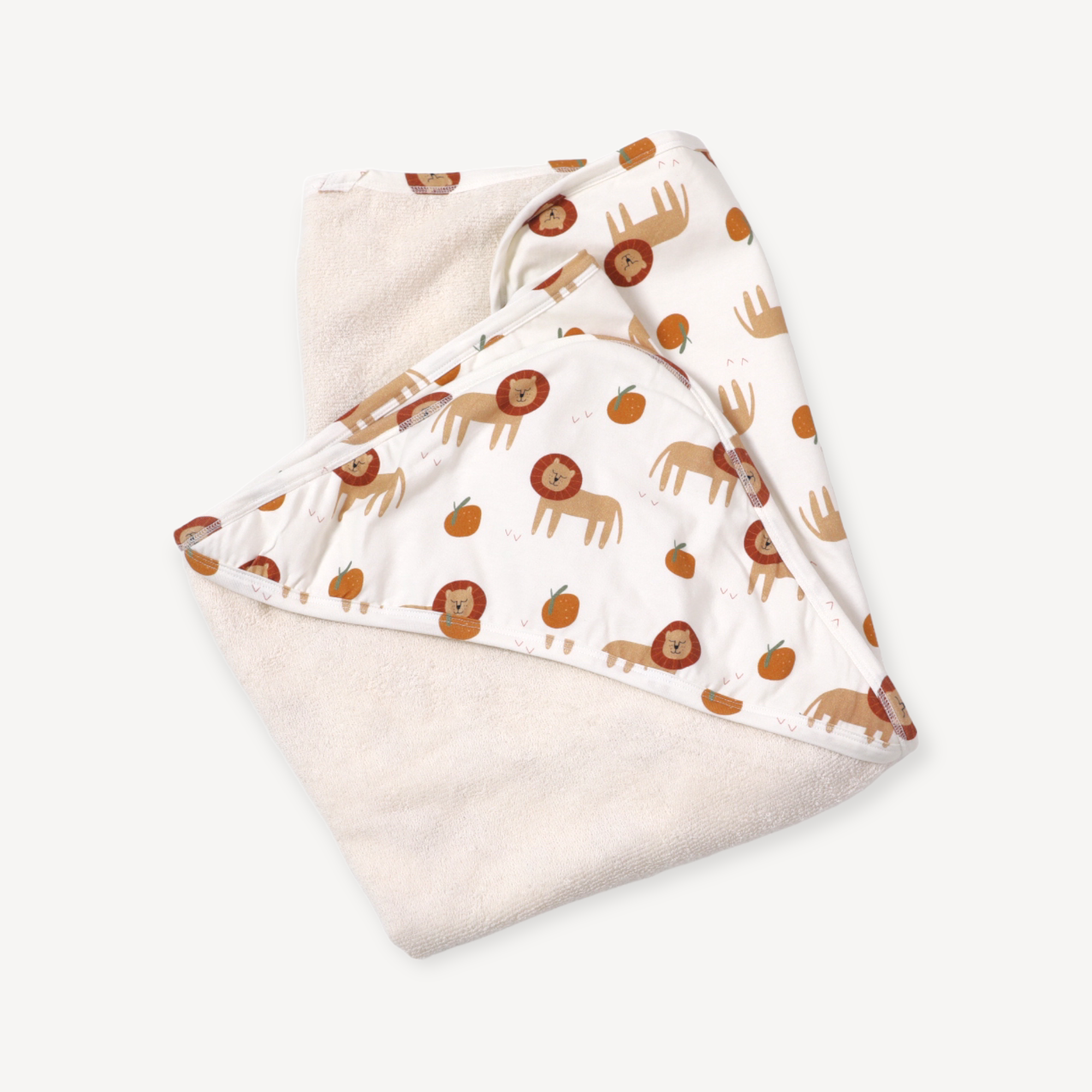 Lion Baby Organic Hooded Bath Towel