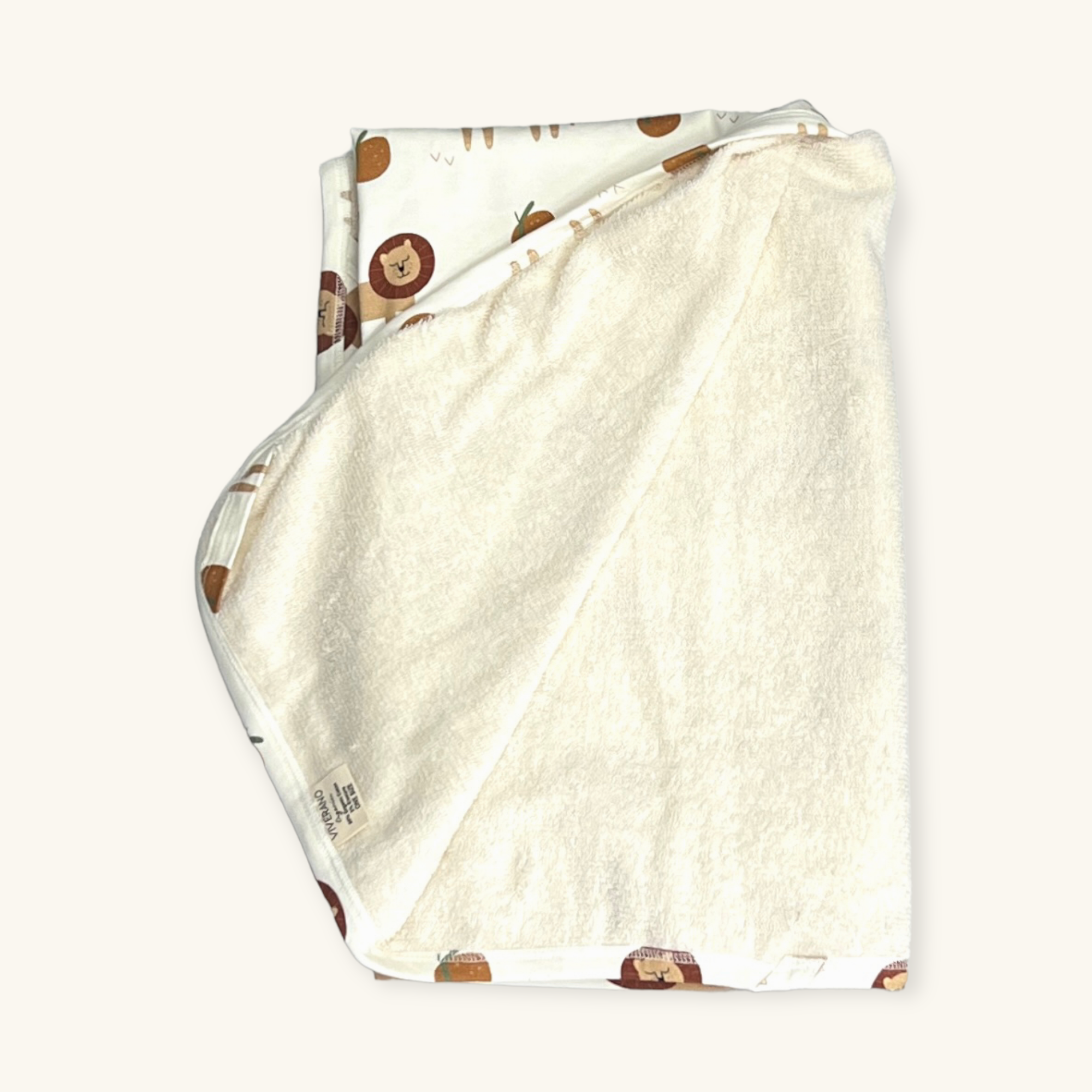 Lion Baby Organic Hooded Bath Towel