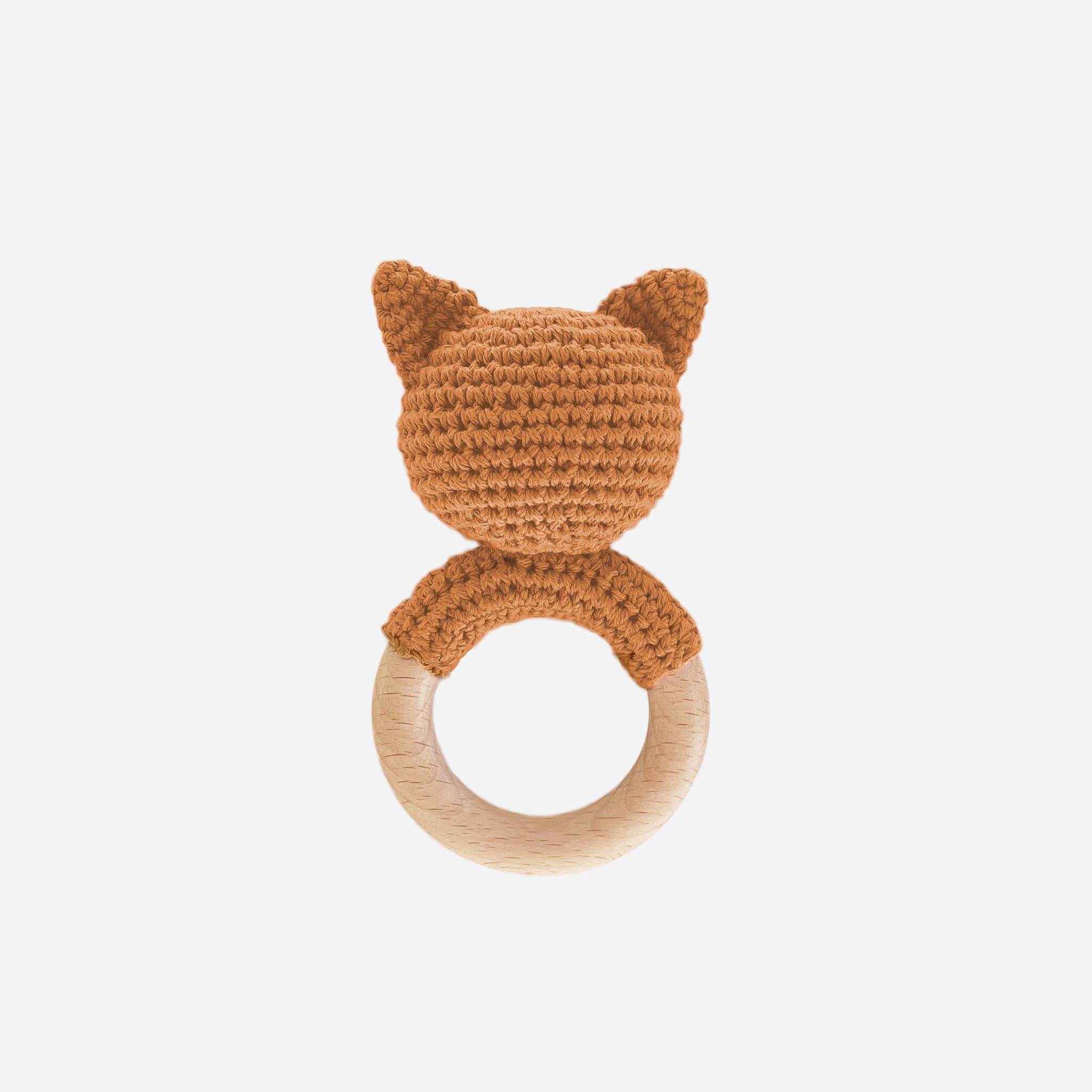 Cotton Rattle Teether Fox