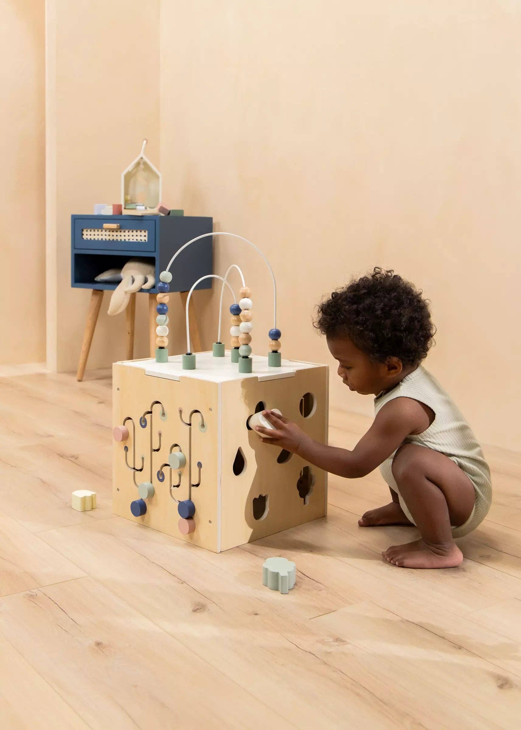 Wooden Activity Cube