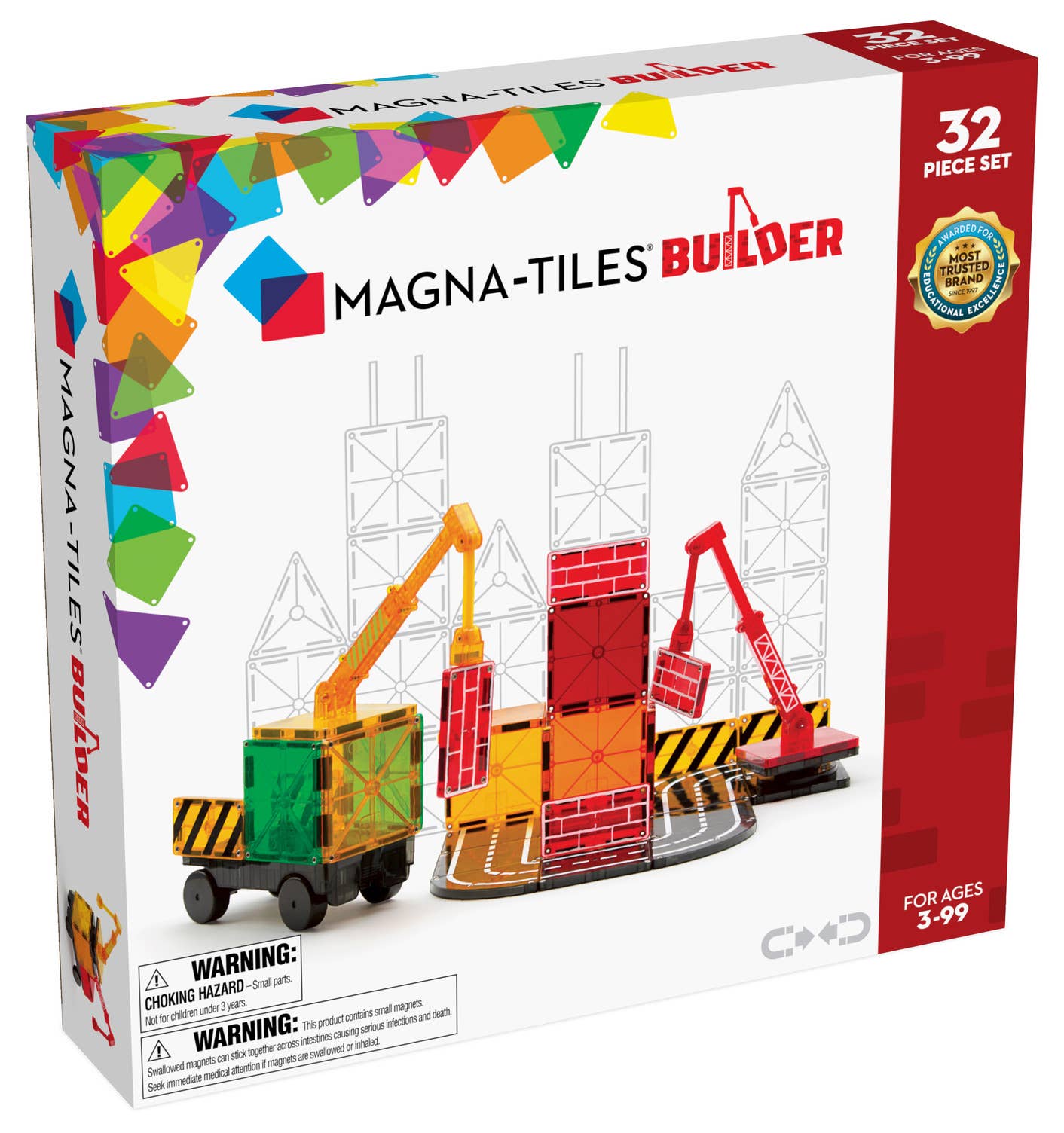 Magna-Tiles Builder 32-Piece Set