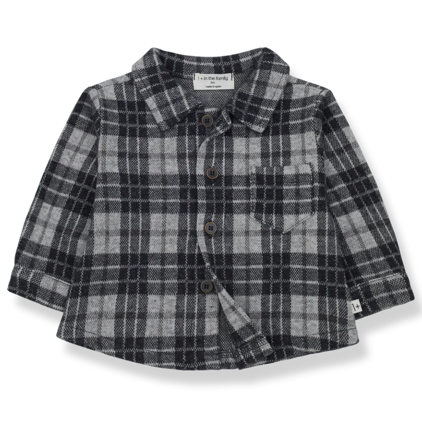 1+ Conrat Button Down - Anthracite