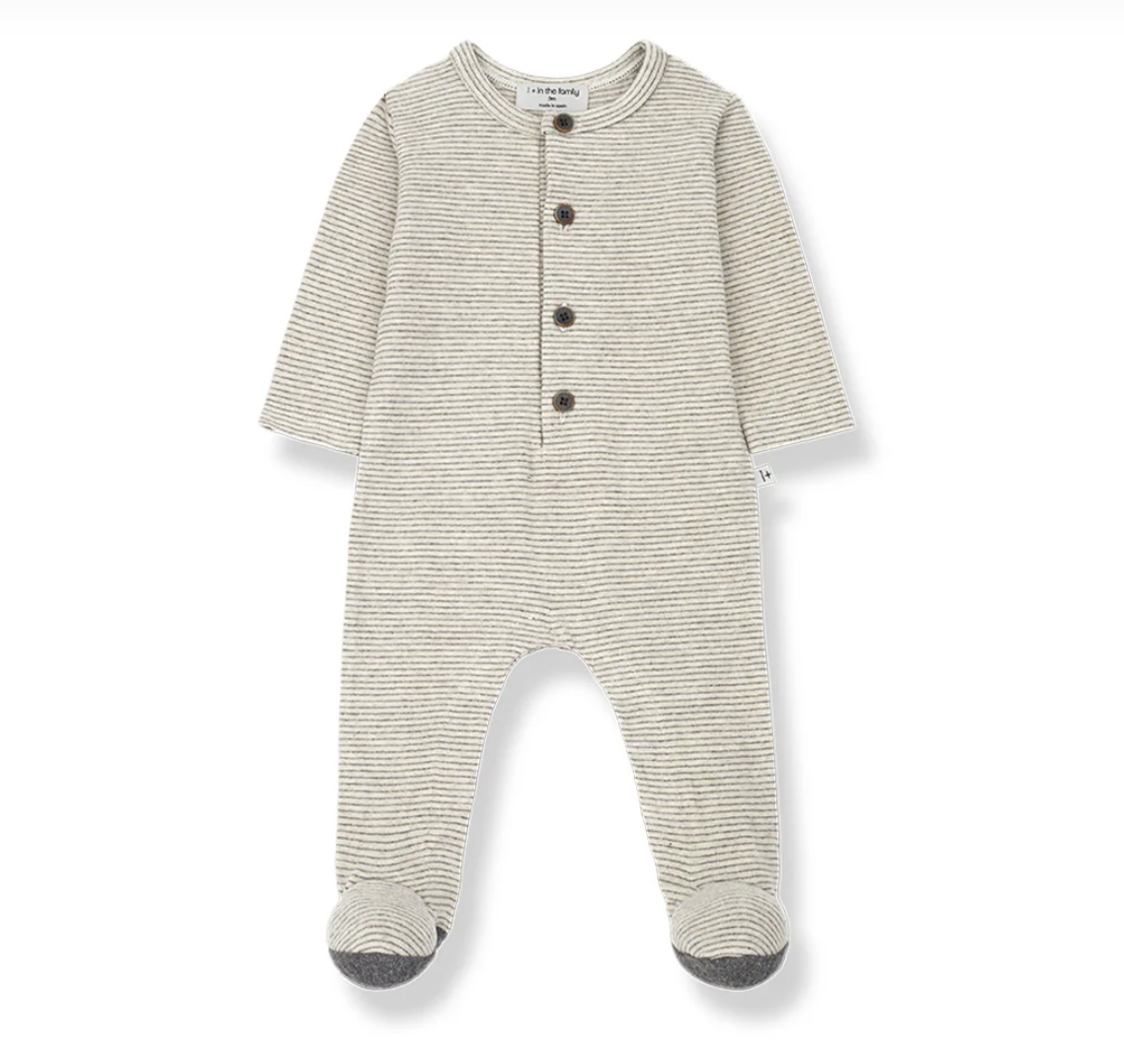 1+ In the family Quim Jumpsuit with Feet