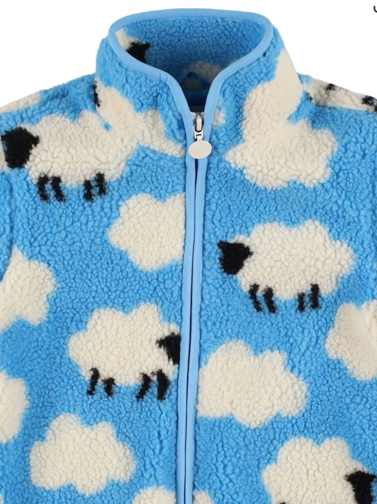 Stella Baby Clouds and Sheep Teddy Jacket