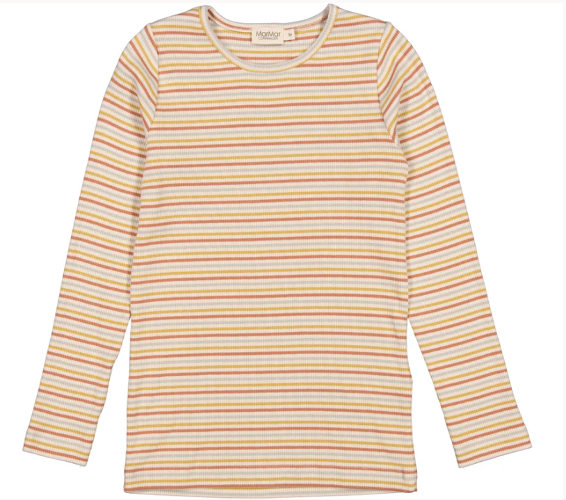 MarMar Copenhagen Long Sleeve Tani Top - Autumn Stripe Mix