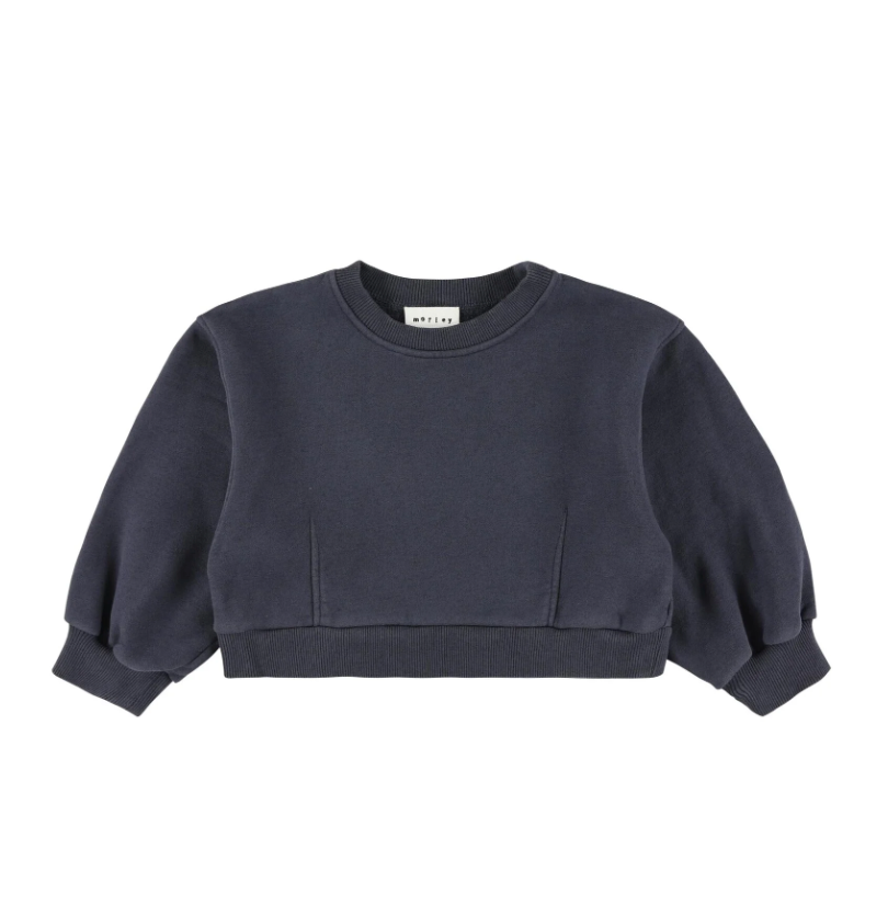 Morley Cropped Sweater - Navy