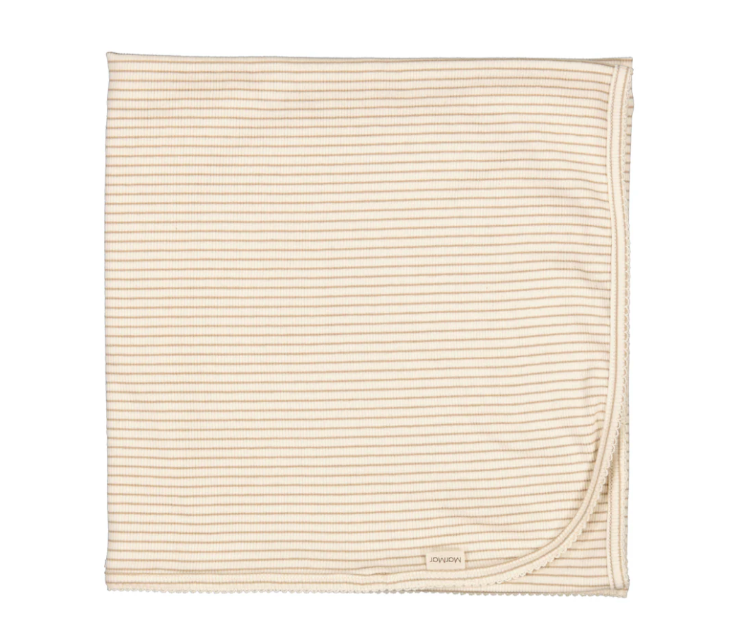 MarMar Copenhagen Alida Blanket - Sandstone Stripe