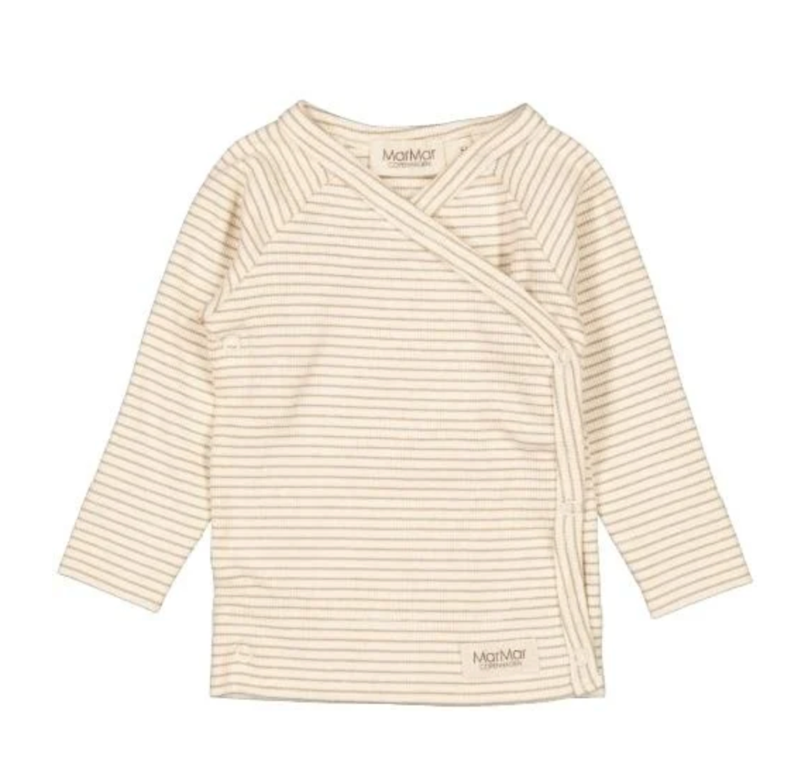 MarMar Copenhagen Long Sleeve Tuti Wrap Top - Sandstone Stripe