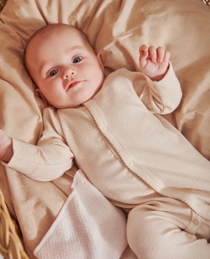 MarMar Copenhagen Rukano Onesie - Rose Quartz Stripe