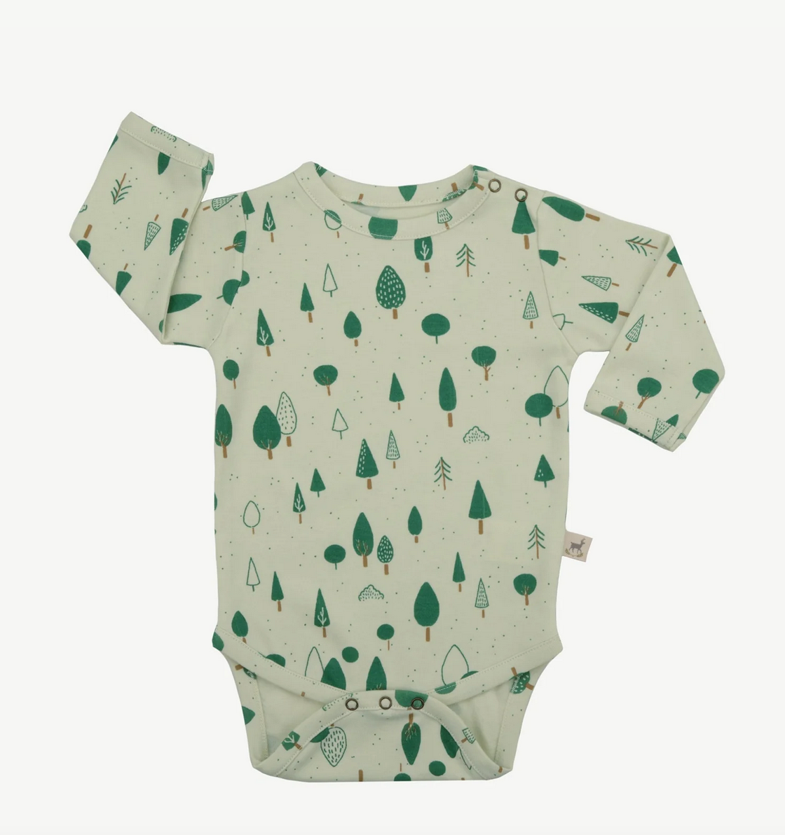 Red Caribou Onesie - Wintergreen