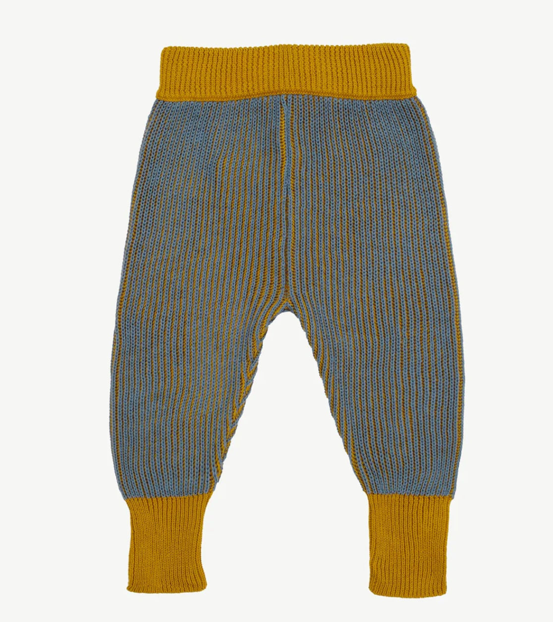 Red Caribou Knit Pants - Mustard