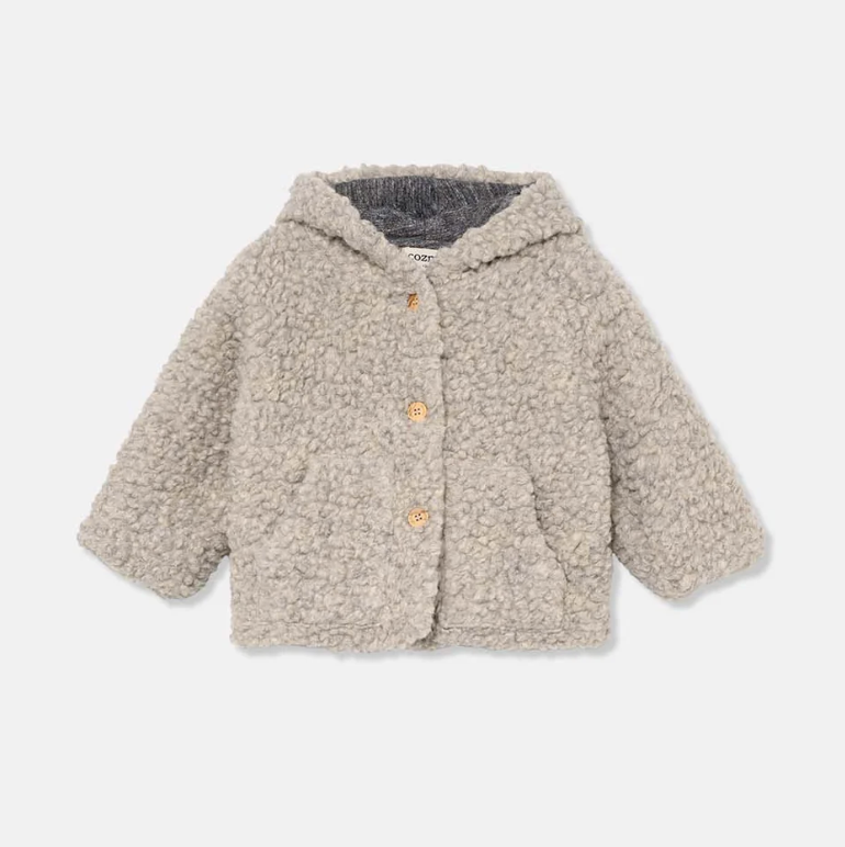 My Little Cozmo Teddy Fleece Baby Coat