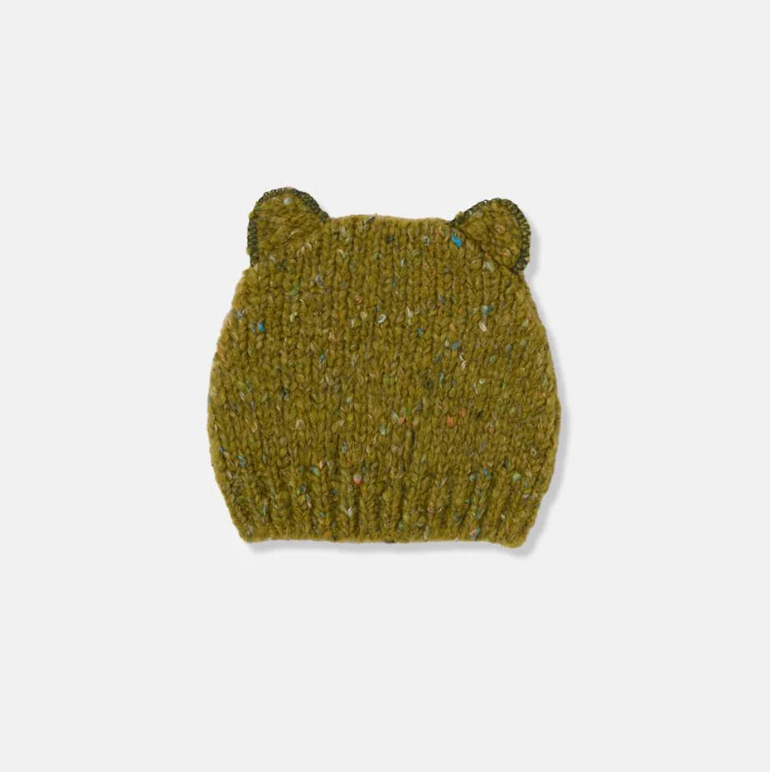 My Little Cozmo Flecked Tricot Baby Beanie - Green