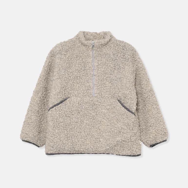 My Little Cozmo Teddy Fleece Collar Jacket - Grey