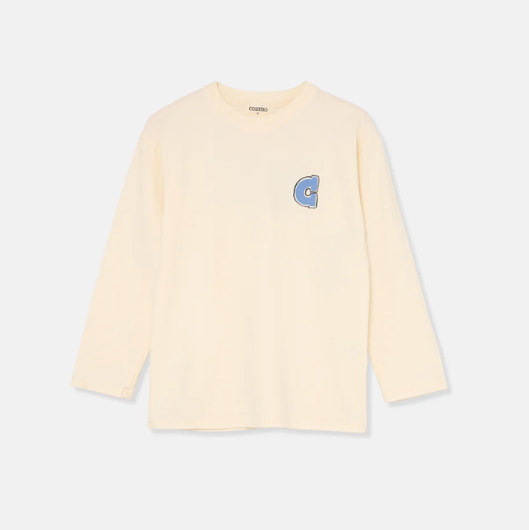 My Little Cozmo Organic Warm T-Shirt Friends - Ivory