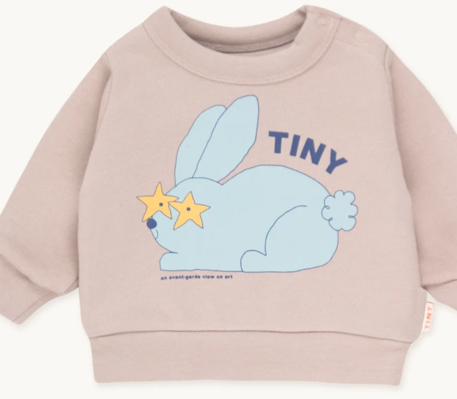 TinyCottons Rabbit Baby Sweatshirt - Taupe