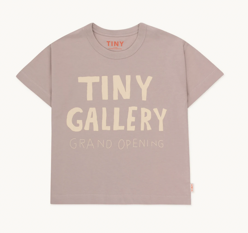 TinyCottons Tiny Gallery Taupe Tee