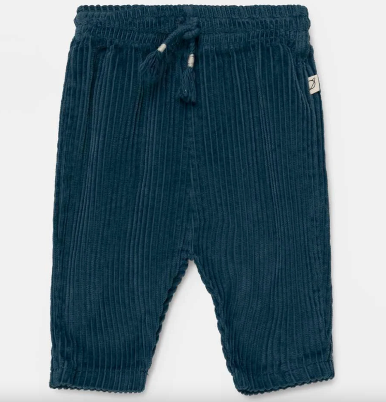 My Little Cozmo Organic Corduroy Baby Pants - Navy