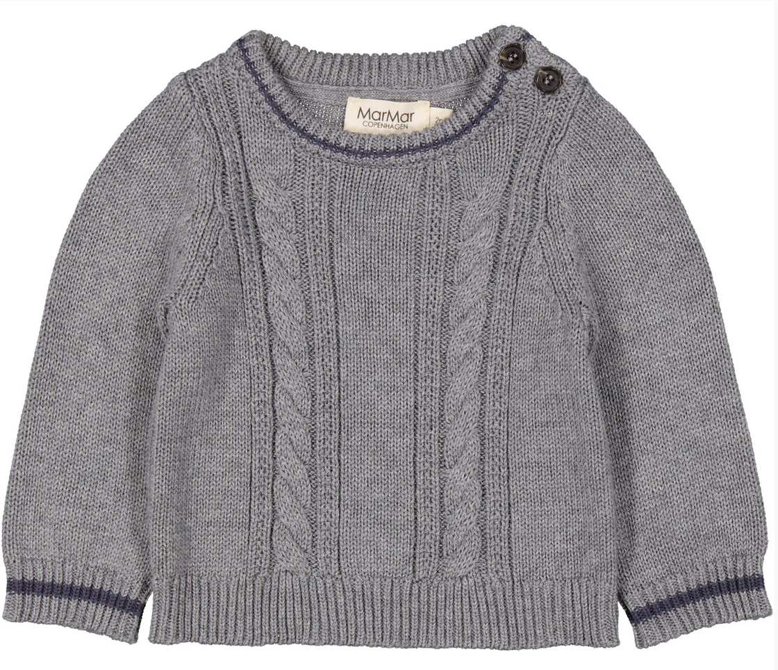 MarMar Copenhagen Tano Sweater - Grey Mel