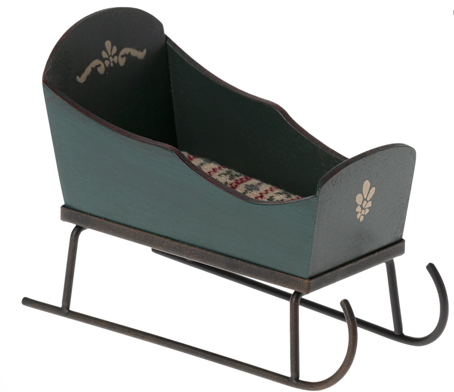 Maileg Sleigh, Mouse - Green