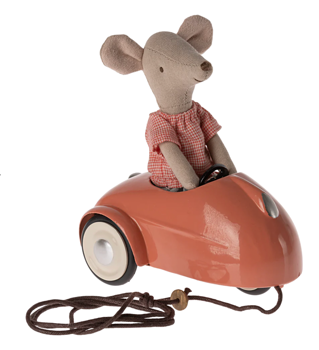 Maileg Mouse Car - Coral