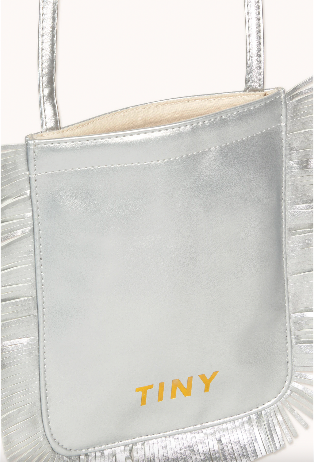 Tinycottons Fringes Bag Silver