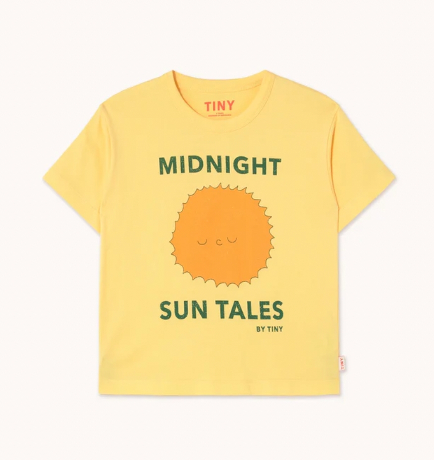 TinyCottons Sun Tales Graphic Tee - Mellow Yellow