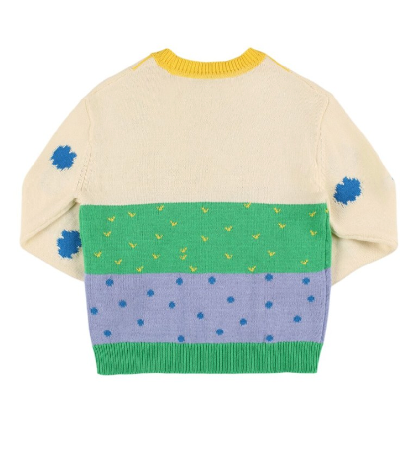 Stella Girl Sweater with Landscape Intarsia