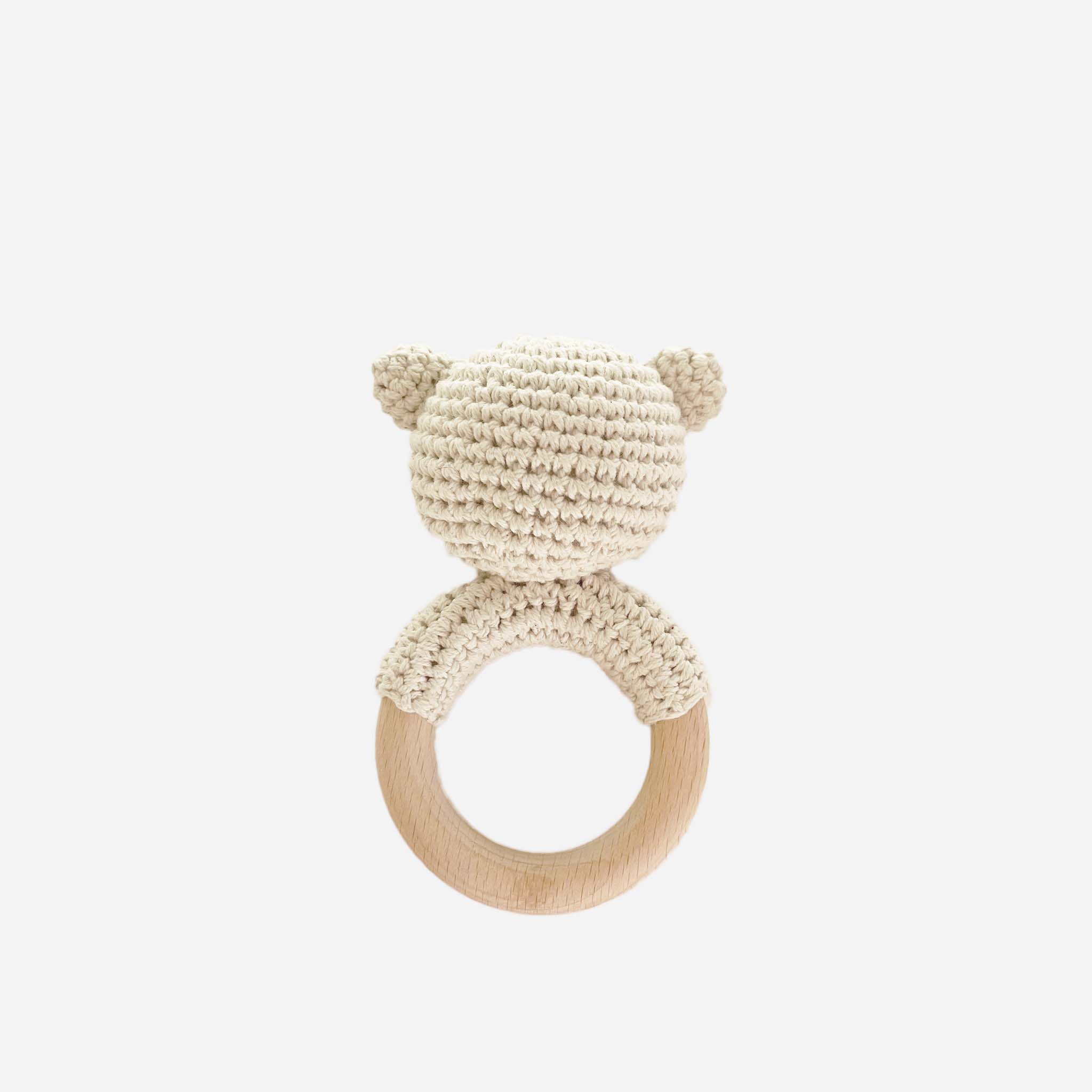 Cotton Rattle Teether Bear