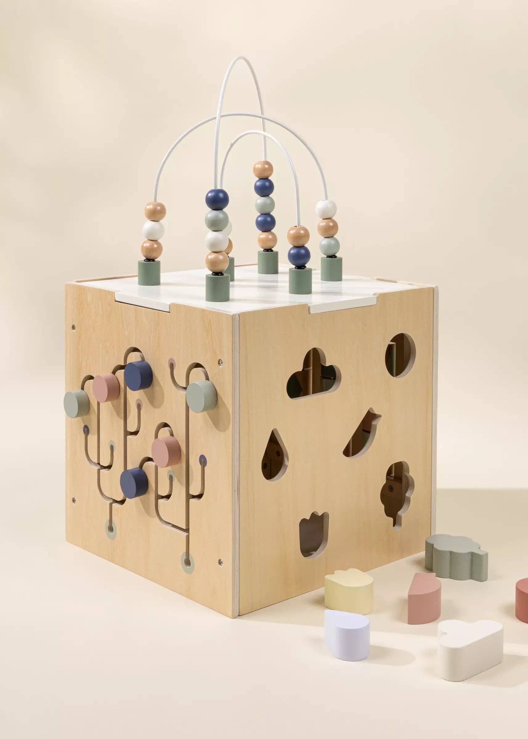 Wooden Activity Cube