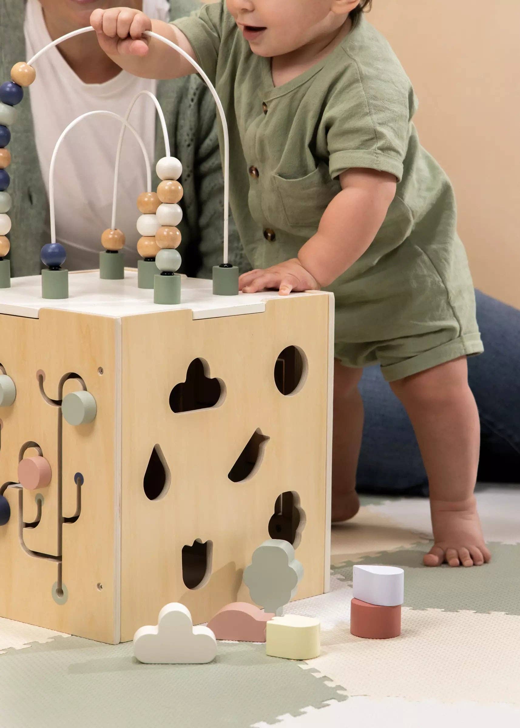 Wooden Activity Cube