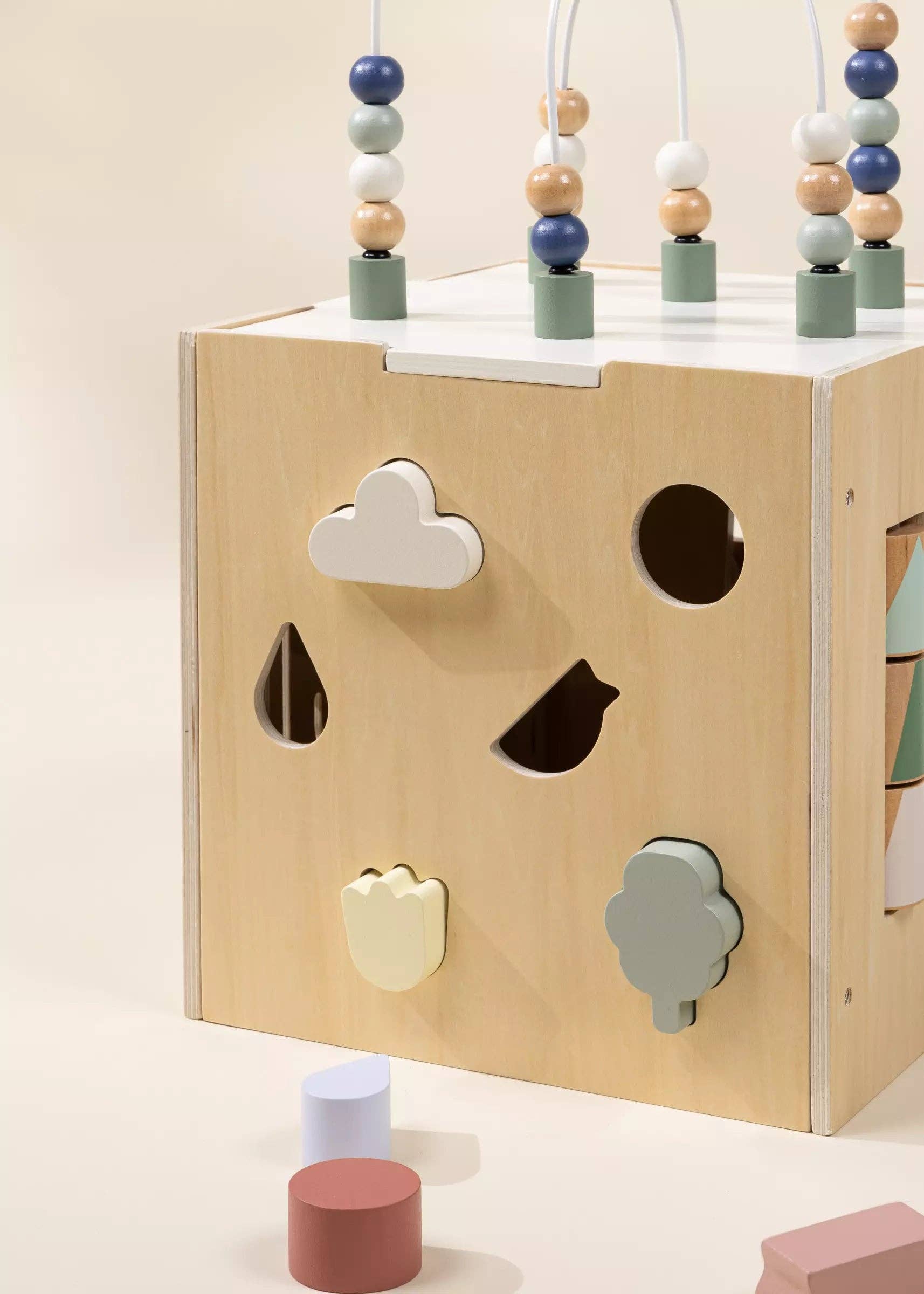 Wooden Activity Cube